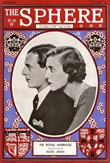 Images Dated 14th January 2011: The Sphere Royal Wedding front cover 1934