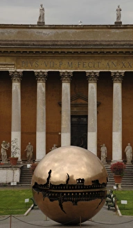 Images Dated 9th April 2009: Sphere Within Sphere. By Arnaldo Pomodoro (b. 1926)