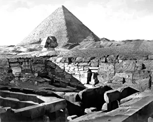 Sphinx and pyramid, Egypt