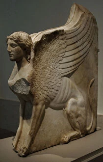 Sphinx Gallery: Sphinx-shaped bracket. (27 B.C 14 A.C.). Augustan period. Ma