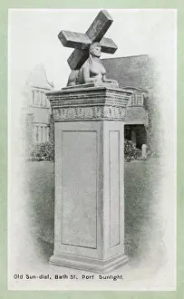 Sphinx Prints: Sphinx Sundial - Port Sunlight, Wirral, Merseyside