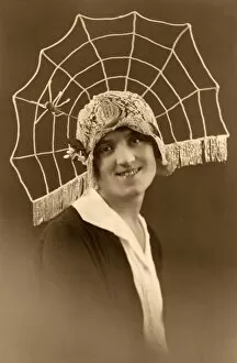 Women Gallery: Spider Web Cloche Hat