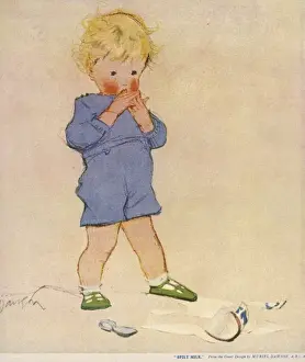 S Pilling Prints: Spilt Milk by Muriel Dawson