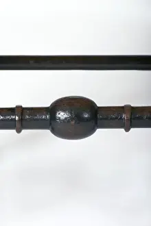 Spindle-back armchair, detail