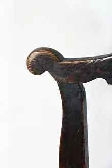 Spindle-back armchair, detail