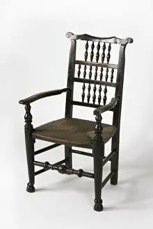 Spindle-back armchair