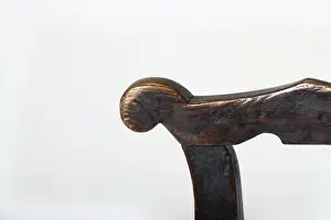 Spindle-back armchair, detail