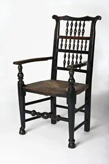 Spindle-back armchair