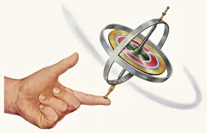 Top Spinning on Finger Date: 1950