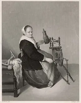 1684 Prints: Spinning, Flanders