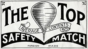 Matchbox Prints: The Spinning Top Safety Matches