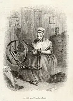 Spinning, Saxony Wheel