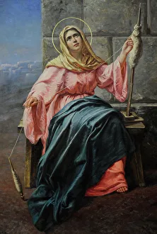 Spinning Virgin, 1897, by Feliks Cichocki-Nalecz