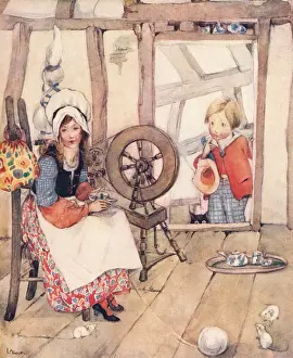 Lilian Prints: Spinning wheel