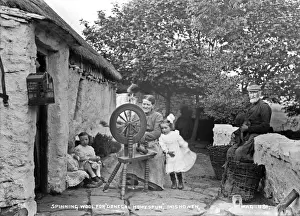 Homespun Prints: Spinning Wool for Donegal Homespun, Inishowen