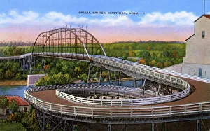 Engineering Collection: The Spiral Bridge - Hastings, Minnesota, USA