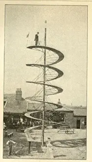 Skelter Prints: Spiral cycle track helter skelter