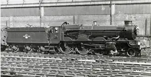Approaching Prints: Spitfire steam locomotive approaching Paddington Station Date: circa 1960s