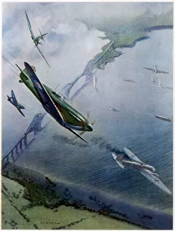 Britain Gallery: Spitfires over Forth