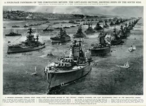 Foreign Collection: Spithead panorama, ships on south side