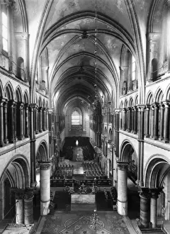 Splendid Prints: A splendid interior view of Canterbury Cathedral, Kent, England
