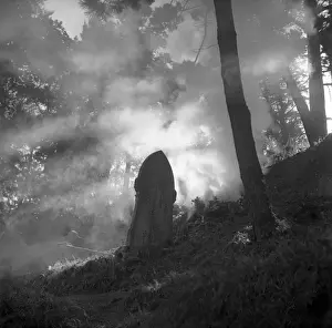 Truro Prints: Spooky church gravestone