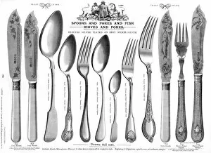 Forks Gallery: Spoons, forks and fish knives, Plate 220