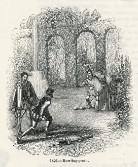 Tudor Prints: Sport / Bowls C16