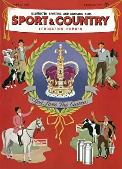 Sport & Country Coronation Number, Front cover, 1953