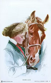 Sporting Gal and her horse - Dumb Luck