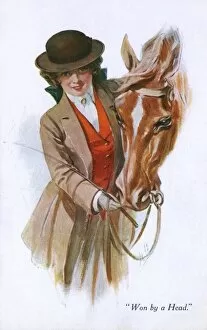 Sporting Gal and her winning racehorse