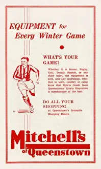 Sporting goods advertisement