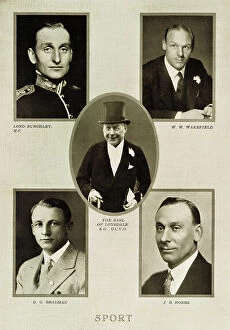 Leaders Collection: Sporting leaders during the reign of King George V