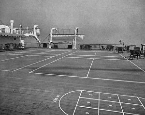 Images Dated 30th October 2015: The sports deck on board the Reina del Pacifico cruise ship
