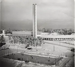 Helsinki Prints: Sports stadium in Helsinki, Finland