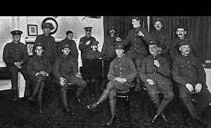 Baseball Prints: Sportsmens Battalion having a sing-song, WW1