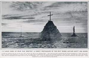 Antarctica Gallery: The spot where Captain Scott lies buried