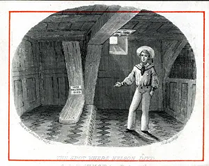 Images Dated 5th November 2019: The Spot where Nelson Died, HMS Victory
