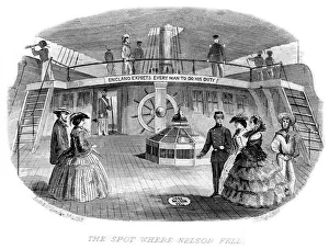Images Dated 5th November 2019: The Spot where Nelson Fell, HMS Victory