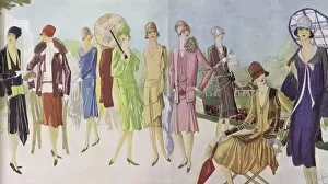 Images Dated 25th March 2014: Spring 1927 Paris Fashions