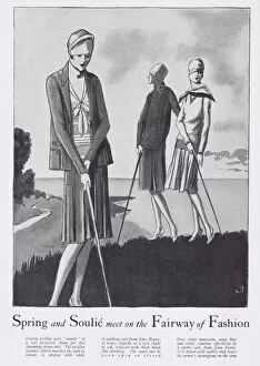 Images Dated 8th July 2014: Spring Golfing Fashions, 1927