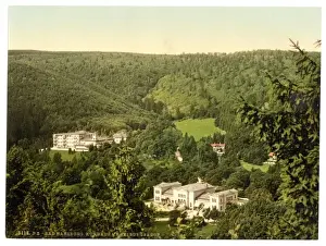 Harzburg Prints: Spring House and Hartzburghof, Harzburg, Hartz, Germany