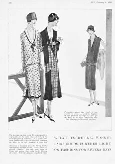 Chine Gallery: Three Spring Parisian frocks for the Riviera, 1925