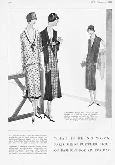 Frocks Gallery: Three Spring Parisian frocks for the Riviera, 1925