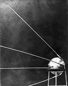 Sputnik I prior to its launch on 9 October 1957