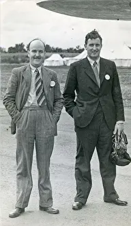 Sqn Ldr Albert Kenneth Cook DFC, Avro test pilot, left, ?