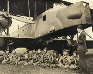 Jokes Prints: Squadron Leader Sandbags and His Colleagues Waiting to ?
