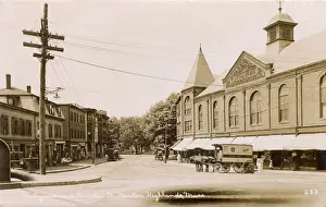 Biscuit Prints: The Square and Lincoln Street, Newton Highlands, Mass, USA