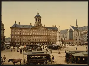 The square, palace, and church, Amsterdam, Holland