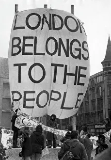Tottenham Prints: Squatters at Centrepoint, Central London